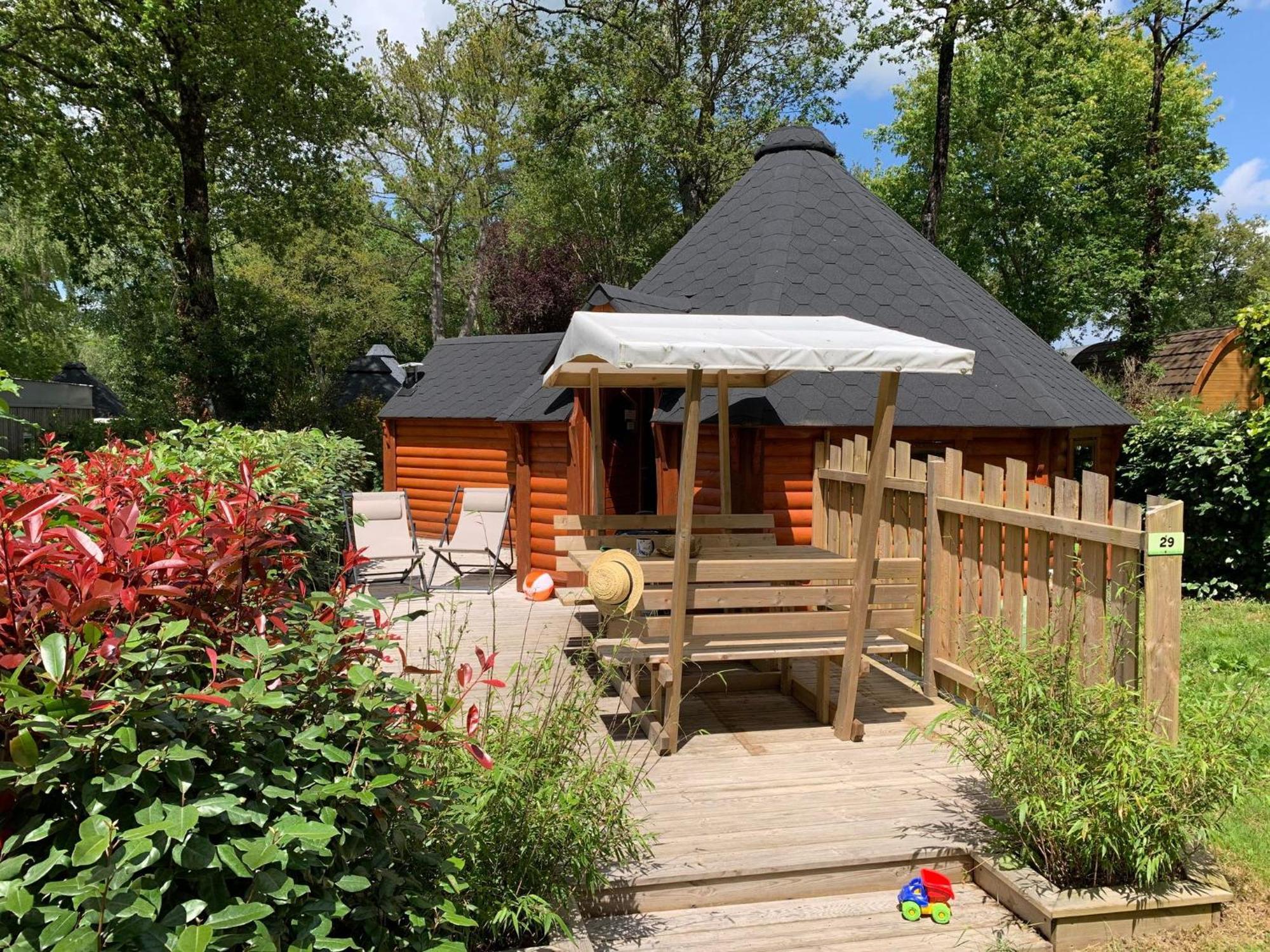 Camping De L'Etang Du Pays Blanc Guérande Buitenkant foto